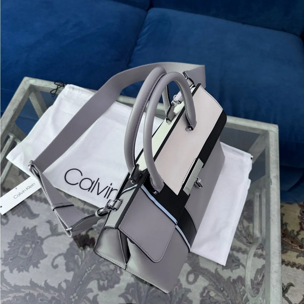 Calvin Klein Becky  Turnlock‎ Convertible Satchel